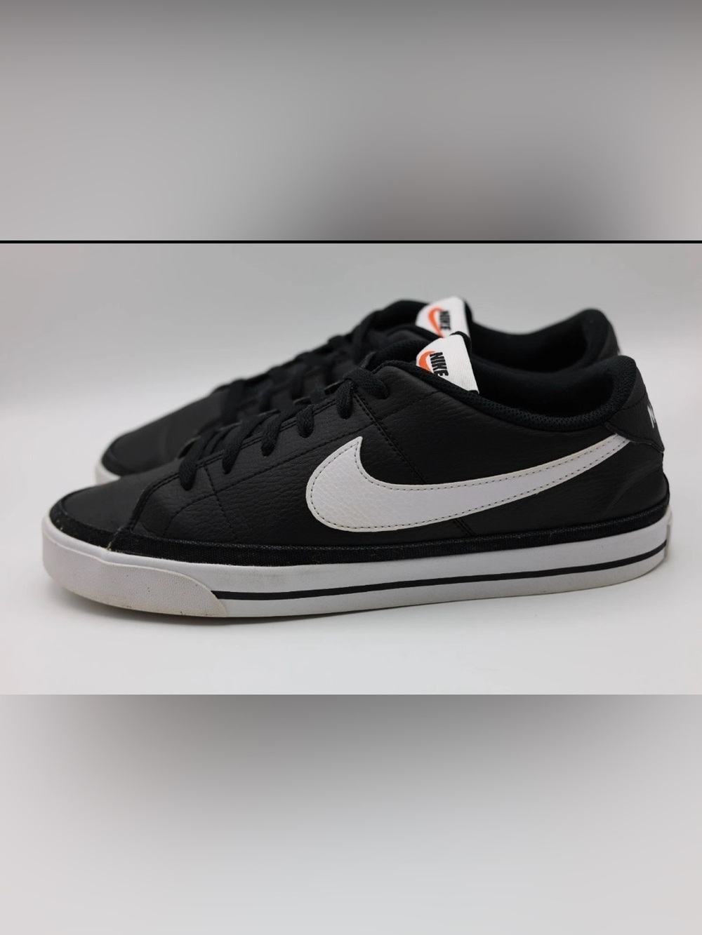 Nike Court Legacy Next Nature Black White Leather Sneakers Shoes-Men’s 14